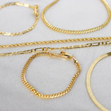 Gold Filled Curb Chain Bracelet (5754097434790)