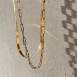 Thin Herringbone Necklace (5317434704038)