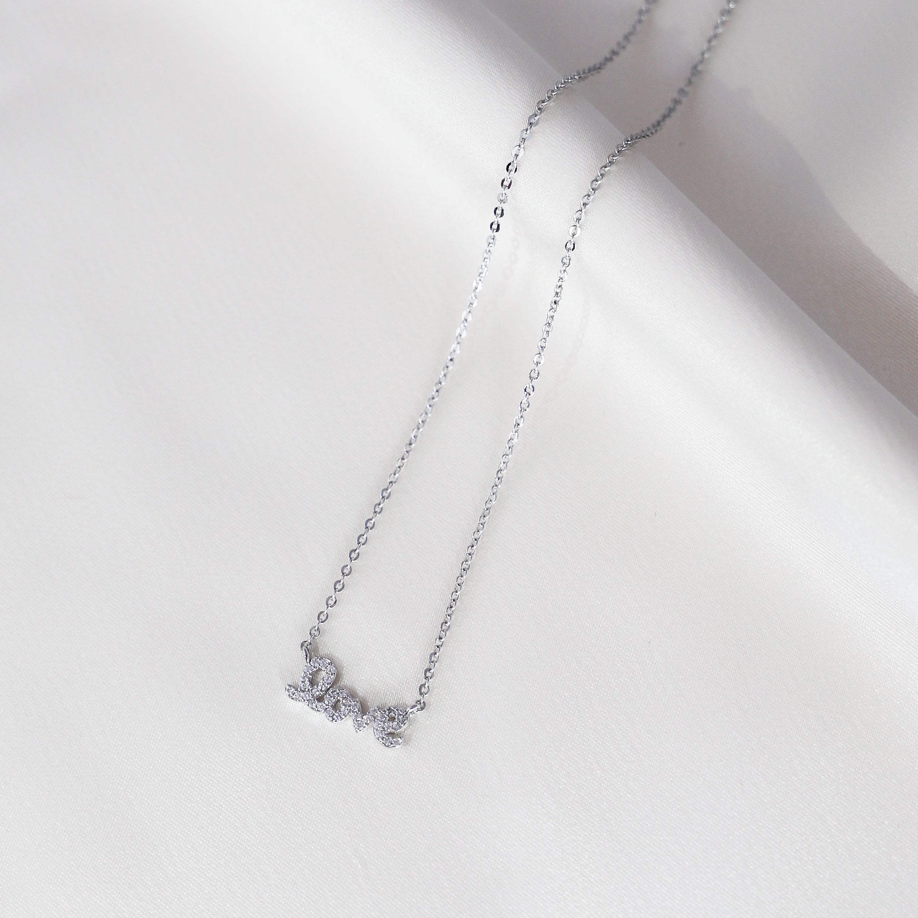 Silver Love Necklace (2236623388770)