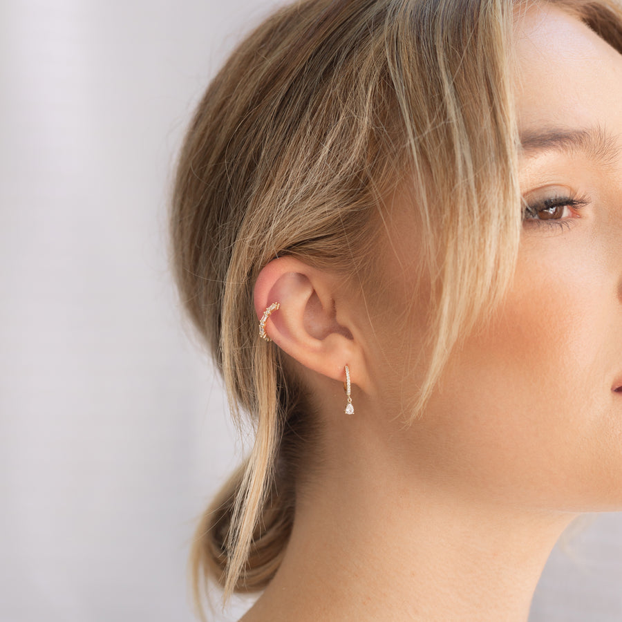 Pear Drop Hoops