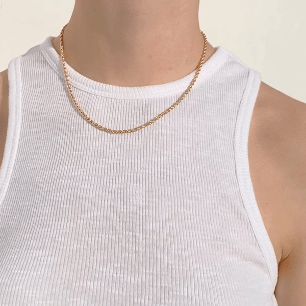 Gold Filled Rope Twist Chain (5753997394086)